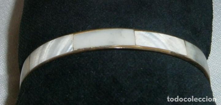 Joyeria: pulsera de madreperla 7 cms de diametro - Foto 1
