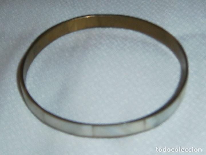 Joyeria: pulsera de madreperla 7 cms de diametro - Foto 2