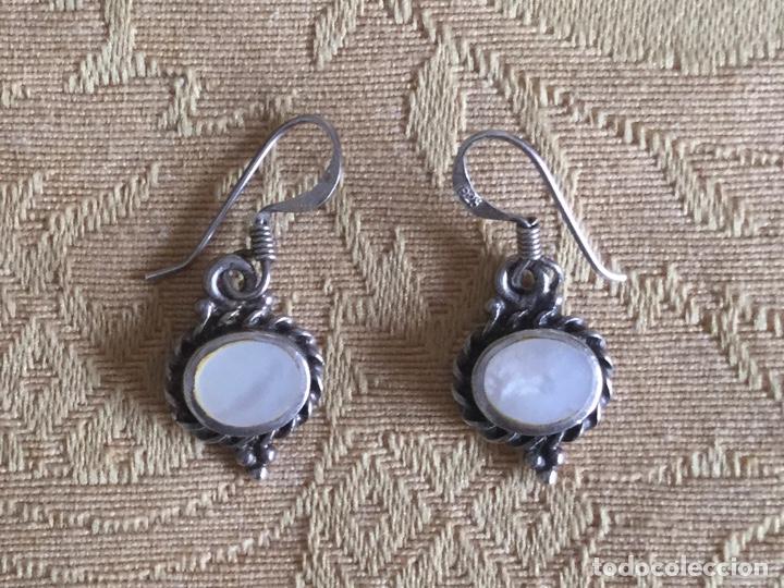 Joyeria: PENDIENTES PLATA LEY Y PIEDRA LUNA - Foto 1