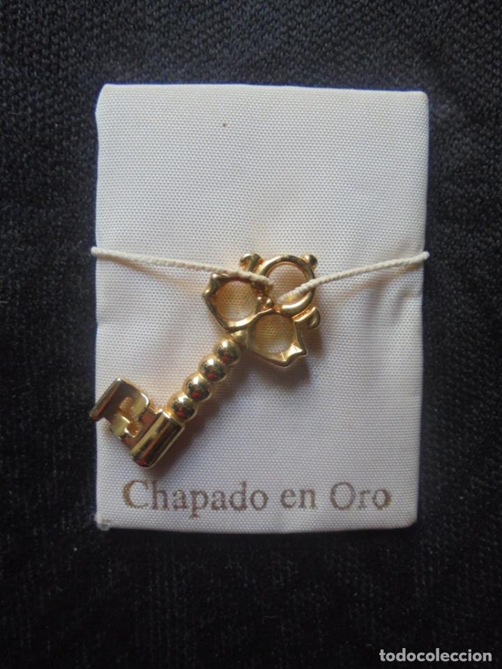 Joyeria: Colgante llave ba&ntilde;o de oro - Foto 2