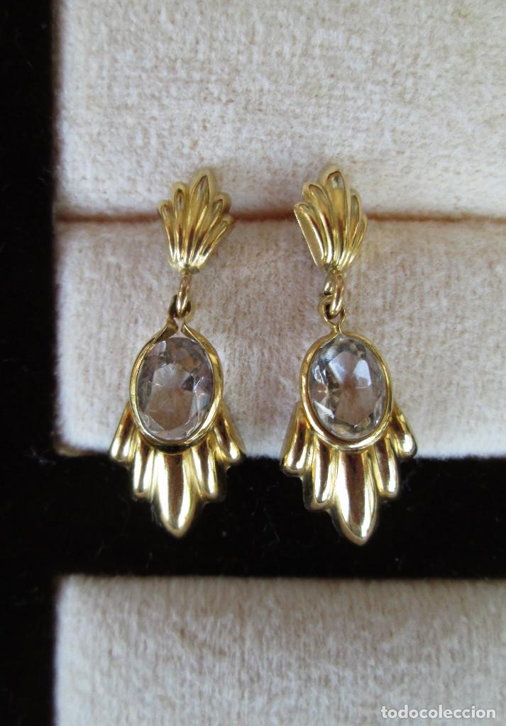 Joyeria: PENDIENTES CHAPADO EN ORO CON CIRCONITAS - Foto 3
