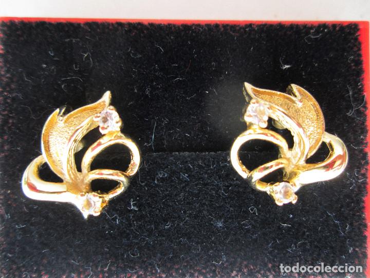 Joyeria: PENDIENTES CHAPADO EN ORO CON CIRCONITAS - Foto 1