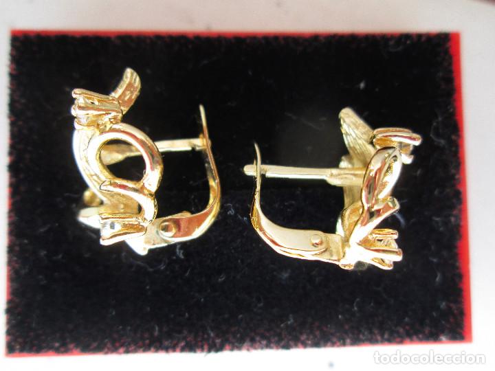 Joyeria: PENDIENTES CHAPADO EN ORO CON CIRCONITAS - Foto 2