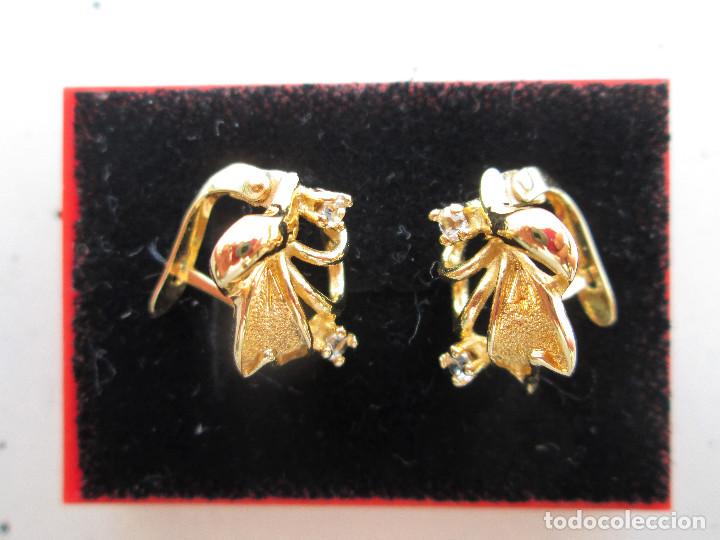 Joyeria: PENDIENTES CHAPADO EN ORO CON CIRCONITAS - Foto 3