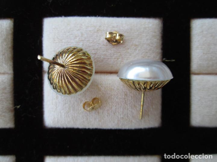Joyeria: PENDIENTES CHAPADO EN ORO CON PERLAS - Foto 5