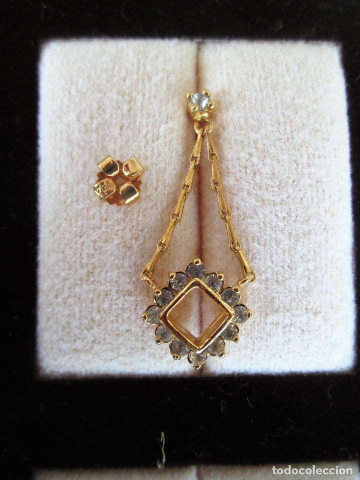 Joyeria: PENDIENTES CHAPADO EN ORO CON CIRCONITAS - Foto 3