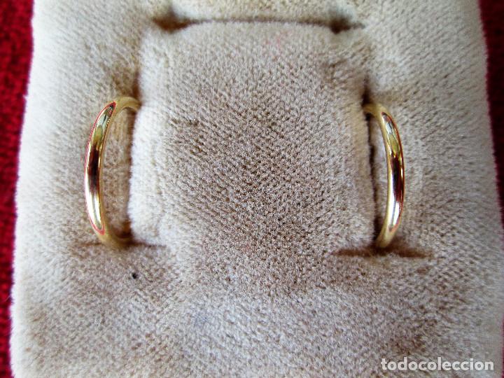 Joyeria: PEQUE&Ntilde;OS AROS CHAPADO EN ORO - Foto 3