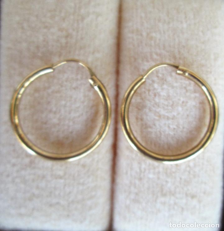 Joyeria: PEQUE&Ntilde;OS AROS CHAPADO EN ORO - Foto 4