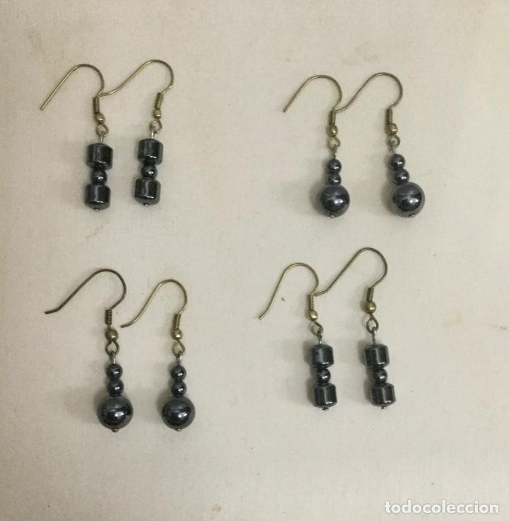 Joyeria: Pendientes de Emat&iacute;es. (Lote de 4 pares)