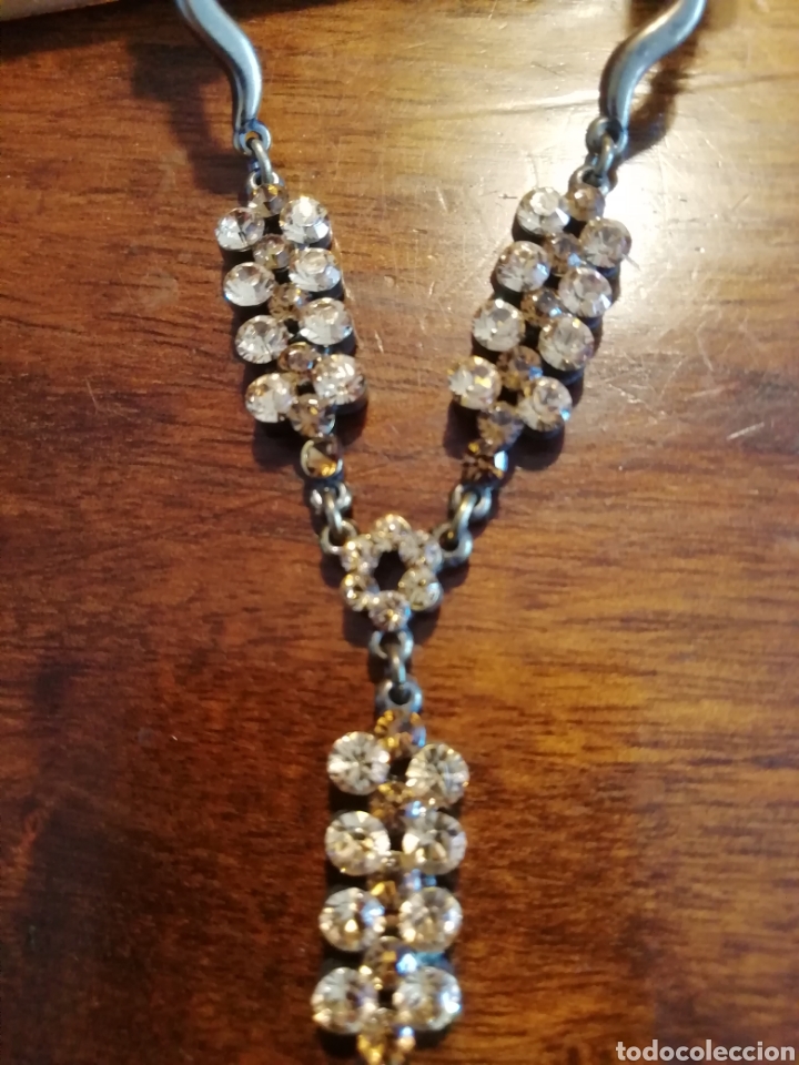 Joyeria: ANTIGUA GARGANTILLA CON CRISTAL - Foto 2