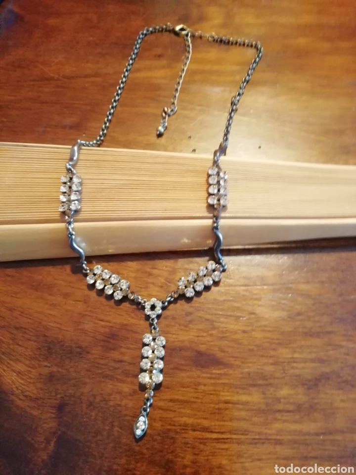 Joyeria: ANTIGUA GARGANTILLA CON CRISTAL - Foto 4