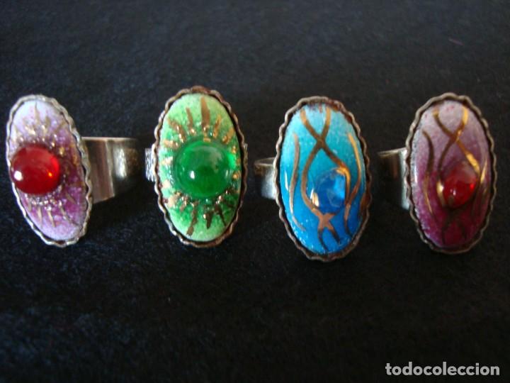 Schmuck: ANILLOS ESMALTADOS AL FUEGO - A&Ntilde;OS 60 - PRECIO POR UNIDAD