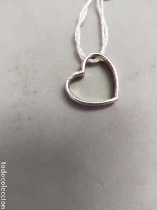 Joyeria: COLGANTE DE METAL PLATEADO EN FORMA DE CORAZON - Foto 6