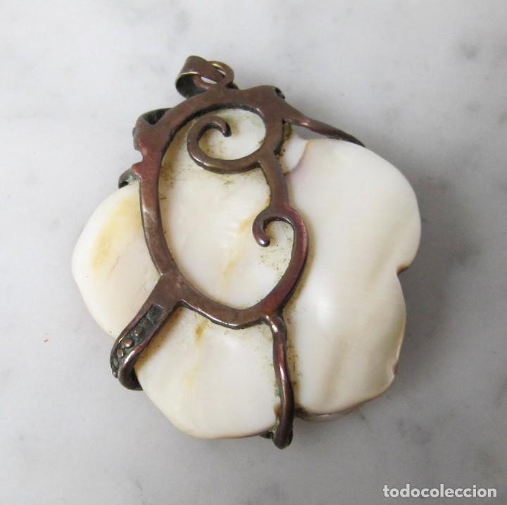 Joyeria: colgante de madreperla y cobre - Foto 2