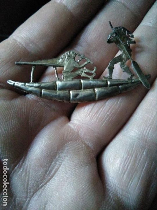 Joyeria: BROCHE VINTAGE BARCA CREO ES PLATA - Foto 1