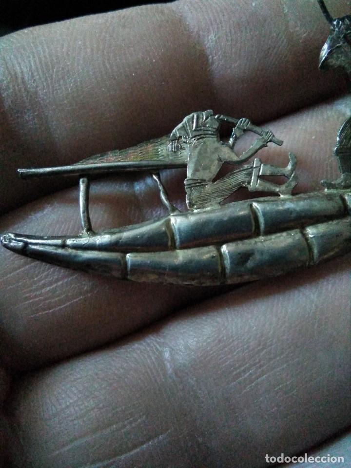 Joyeria: BROCHE VINTAGE BARCA CREO ES PLATA - Foto 4