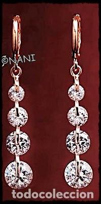 Joyeria: PRECIOSOS PENDIENTES DE PLATA 925 BA&Ntilde;ADOS EN ORO CON ZIRCONIAS CUBICAS