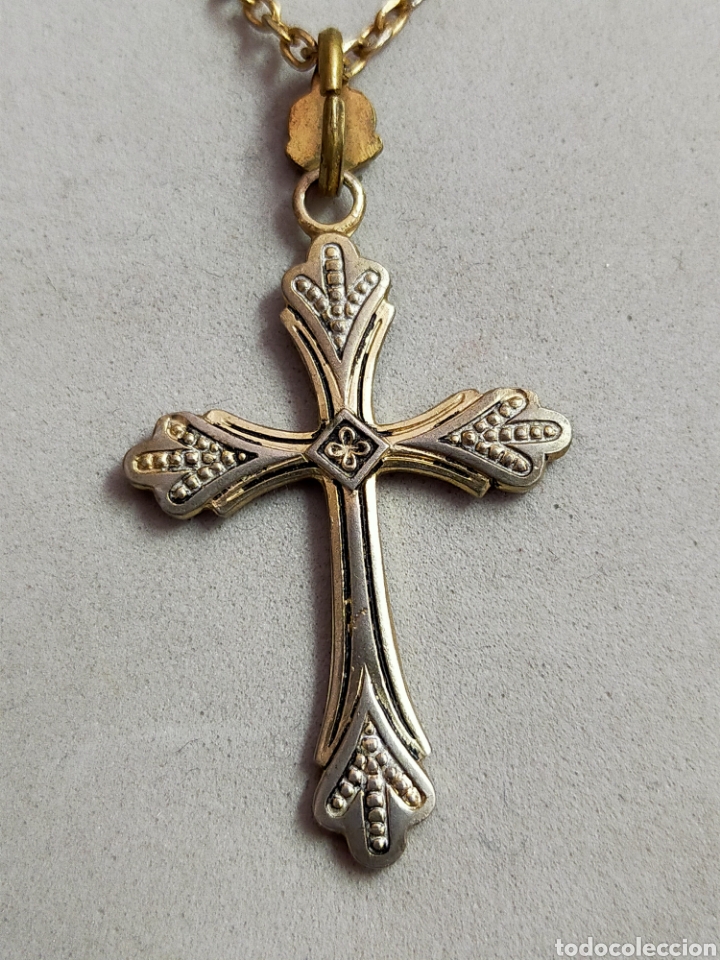 Joyeria: CADENA CON CRUZ, METAL DORADO. - Foto 3