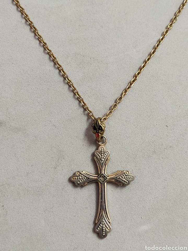 Joyeria: CADENA CON CRUZ, METAL DORADO. - Foto 5
