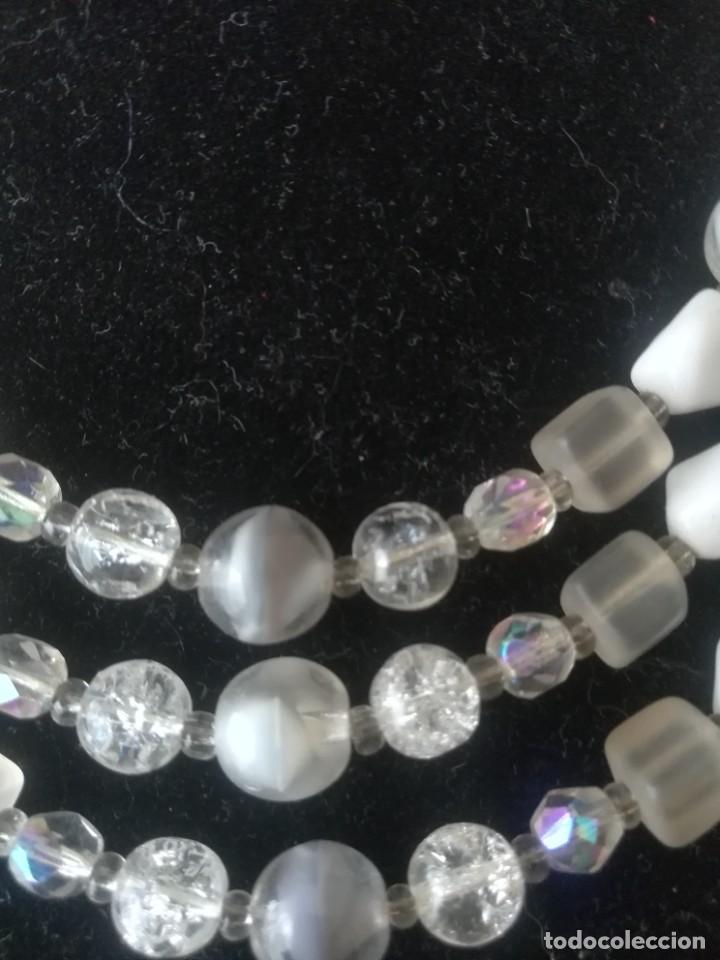 Joyeria: collar a&ntilde;os 50, vintage cristal y opalina - Foto 2