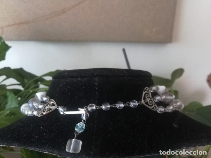 Joyeria: collar a&ntilde;os 50, vintage cristal y opalina - Foto 3