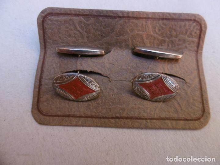 Joyeria: GEMELOS ANTIGUOS - A&Ntilde;OS 40 - SIN USAR - Foto 1