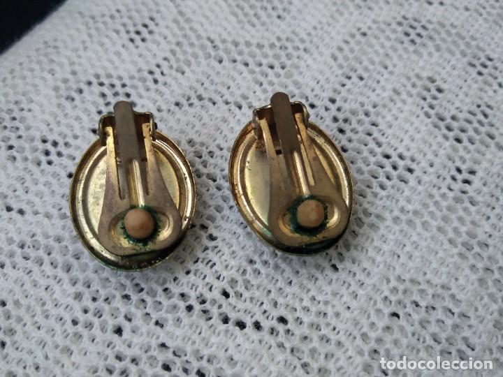 Joyeria: Pendientes negros ovalados clip - Foto 3