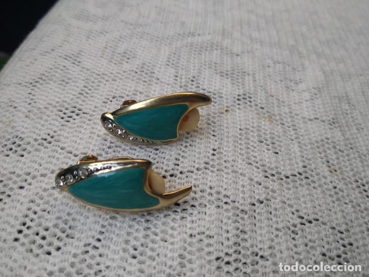 Joyeria: Pendientes clip turquesa vintage - Foto 3