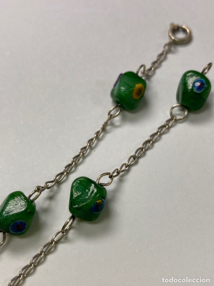 Joyeria: Pulseras de plata y piedras verde - Foto 4