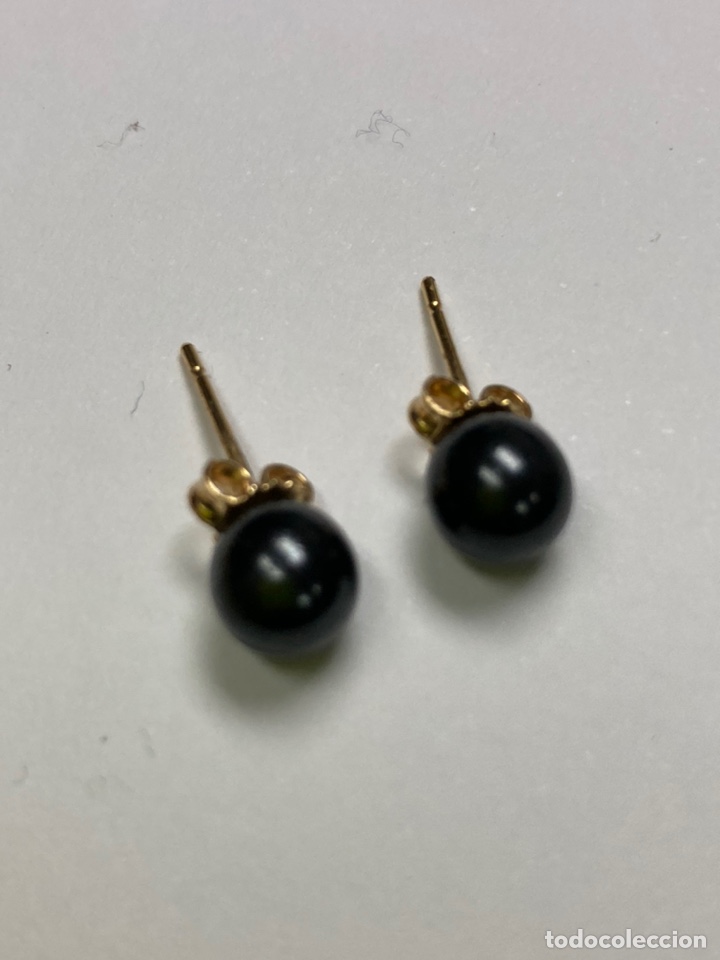 Joyeria: Par pendientes chapados oro - Foto 2