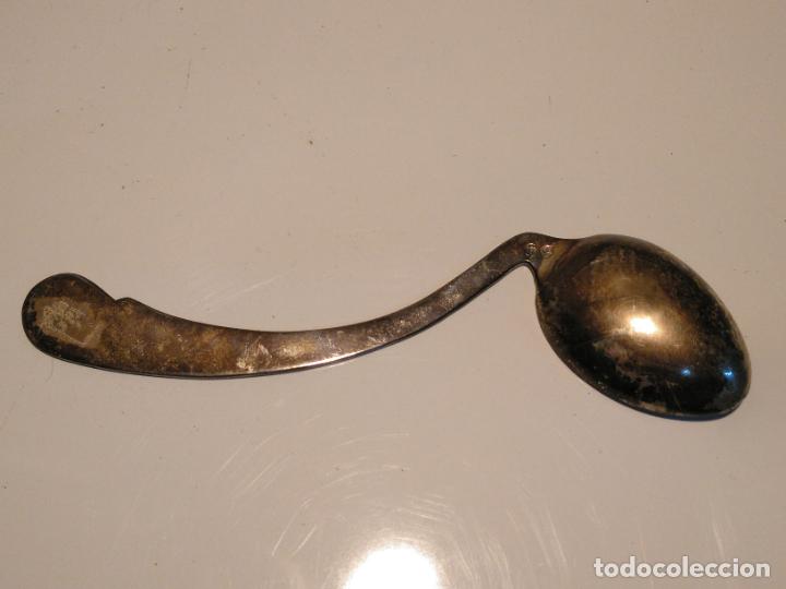 Joyeria: Cuchara antigua de plata con estuche - Foto 6