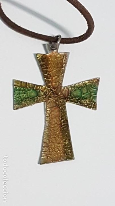 Joyeria: Colgante de de cruz esmaltada - Foto 1