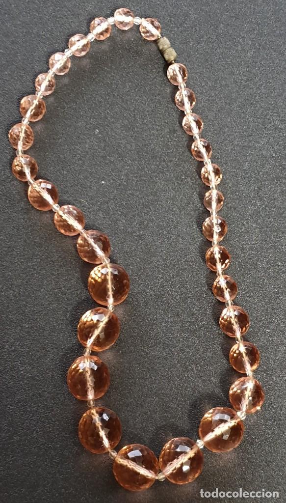 Schmuck: COLLAR CRISTAL COLOR ROSA 24 CM. LARGO