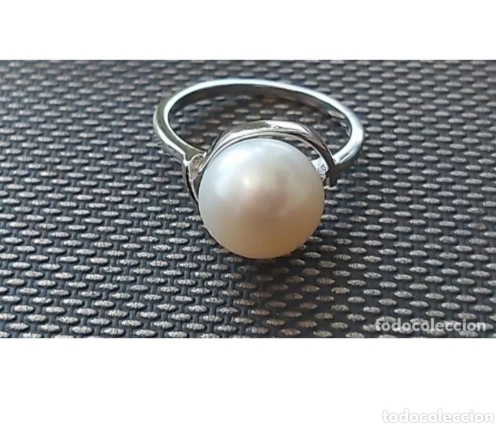 Joyeria: juego de pendientes y anillo de agua dulce - Foto 8