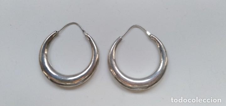 Joyeria: Pendientes de aro de metal, ferromagn&eacute;tico - Foto 2