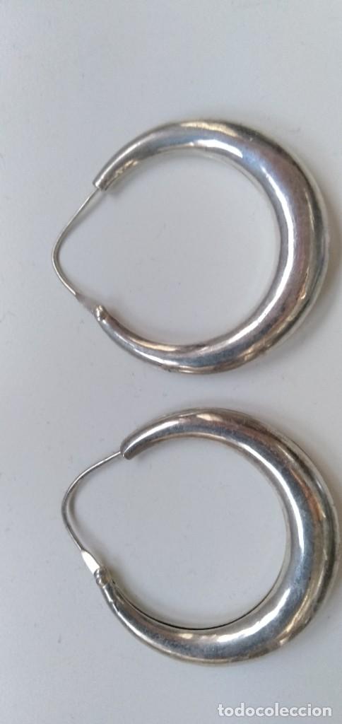 Joyeria: Pendientes de aro de metal, ferromagn&eacute;tico - Foto 4