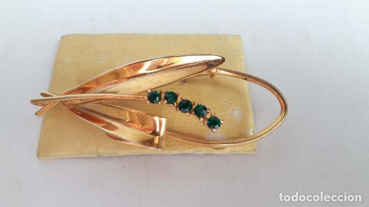 Joyeria: broche chapado en oro. vintage - Foto 1