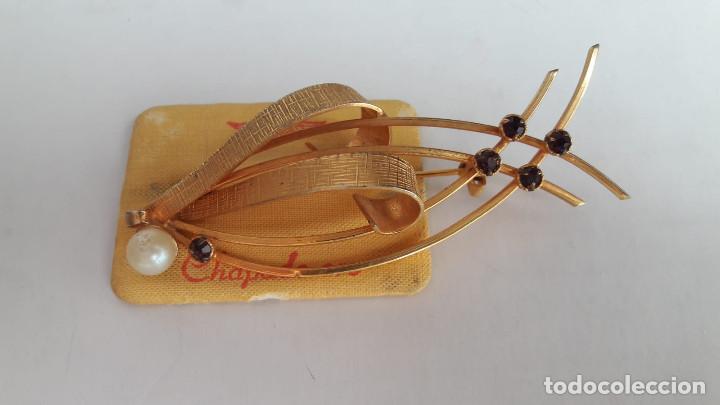 Joyeria: broche chapado en oro. vintage - Foto 1