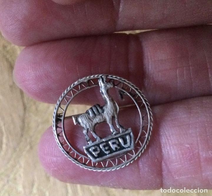 Joyeria: ANTIGUO Y PEQUE&Ntilde;O BROCHE DE PLATA DE PERU - Foto 2