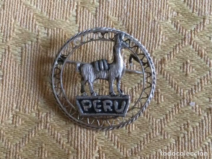 Joyeria: ANTIGUO Y PEQUE&Ntilde;O BROCHE DE PLATA DE PERU - Foto 1