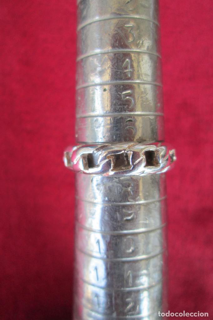 Joyeria: ANTIGUO ANILLO DE PLATA MACIZA - PUNZONADO - Foto 4