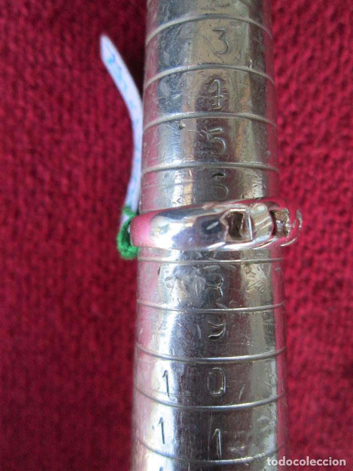 Joyeria: ANTIGUO ANILLO DE PLATA MACIZA - PUNZONADO - Foto 5