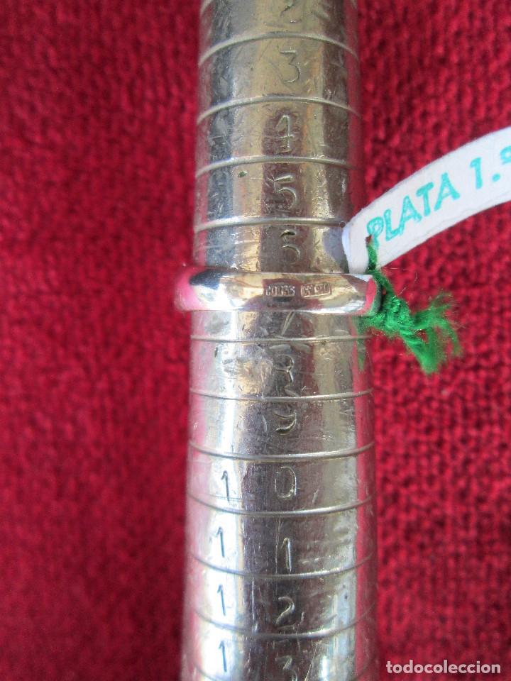 Joyeria: ANTIGUO ANILLO DE PLATA MACIZA - PUNZONADO - Foto 6