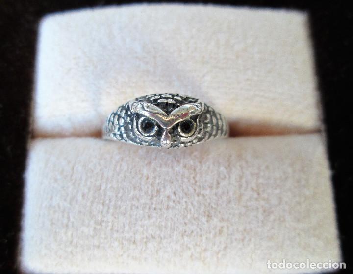 Joyeria: ANILLO DE PLATA MACIZA - BUHO - SIN ESTRENAR - Foto 2