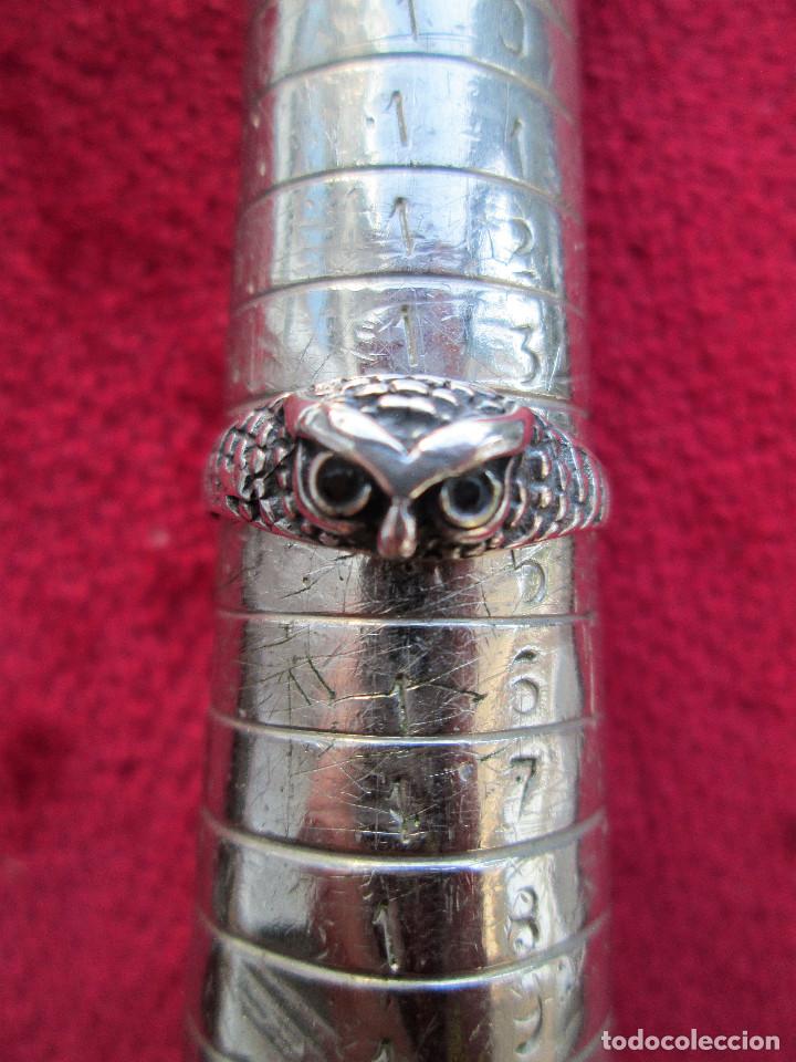 Joyeria: ANILLO DE PLATA MACIZA - BUHO - SIN ESTRENAR - Foto 4