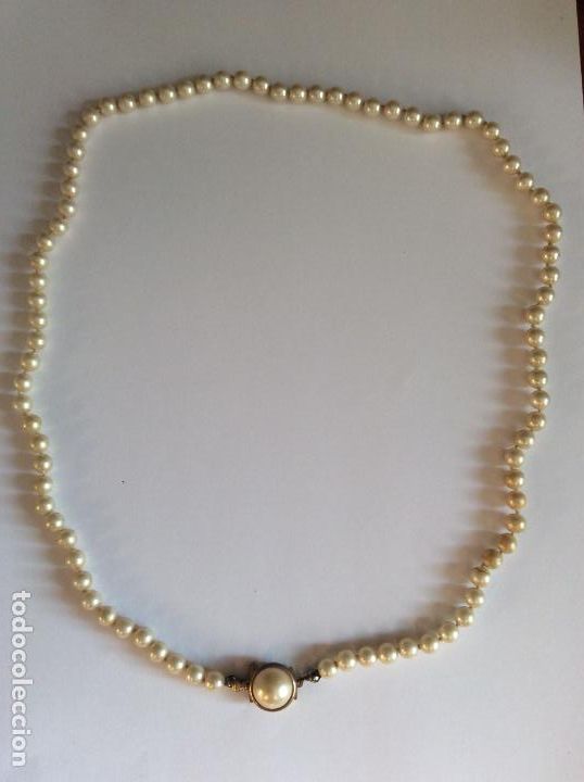 Gioielleria: Collar de perlas vintage con detalle en cierre longitud 30 cm