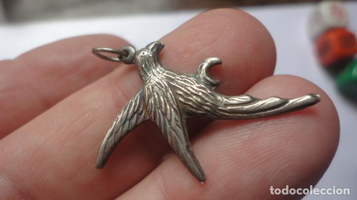 Gioielleria: ANTIGUA GARGANTILLA? FORMA DE PAJARO.COTORRA? CREO PLATA O PLATA O BA&Ntilde;O.SIGLO XX