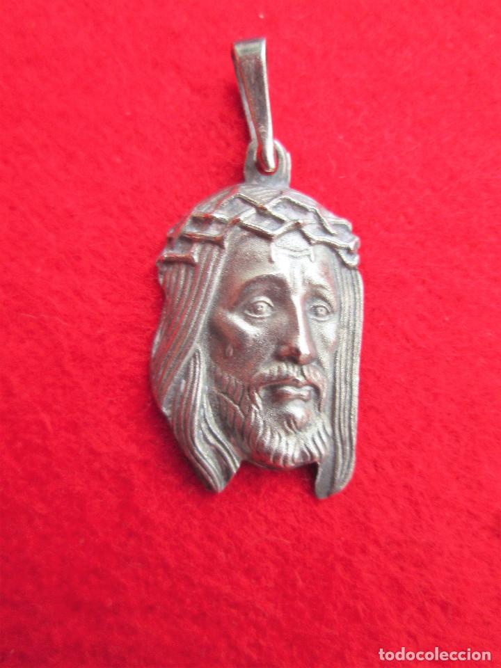 Joyeria: COLGANTE PLATEADO - ROSTRO DE CRISTO - SIN ESTRENAR - Foto 1
