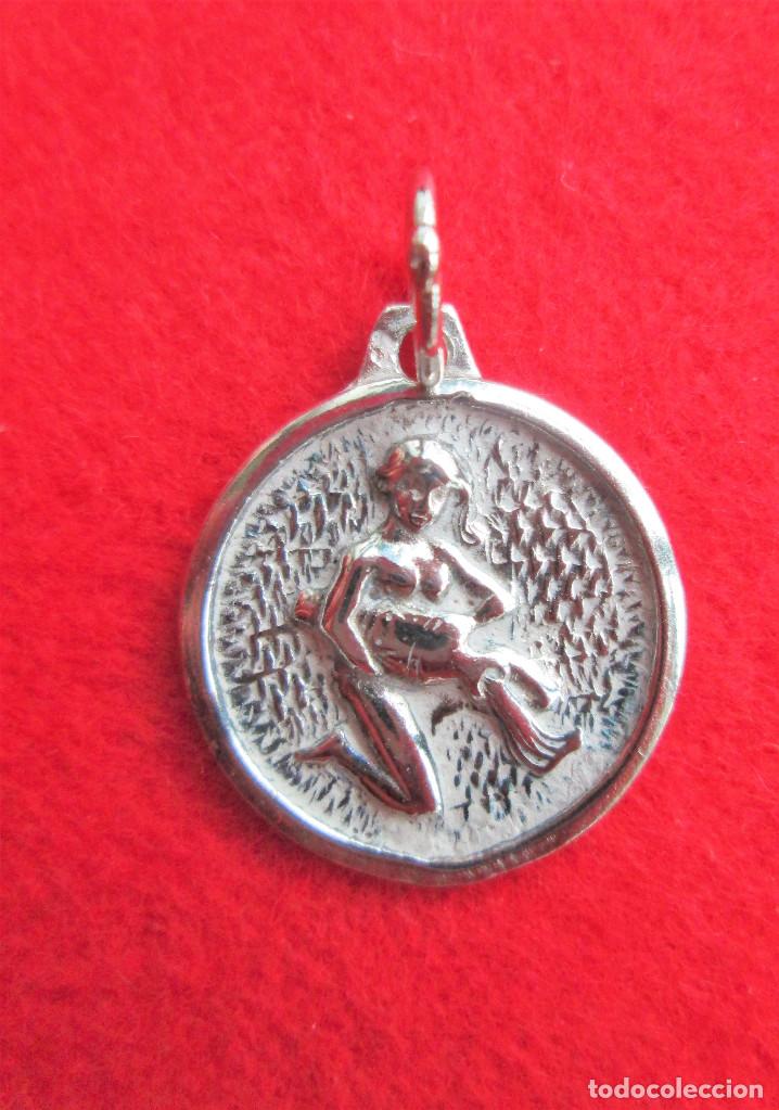 Joyeria: MEDALLA EN PLATA. - PLACA DEL HOROSCOPO - ACUARIO - Foto 3