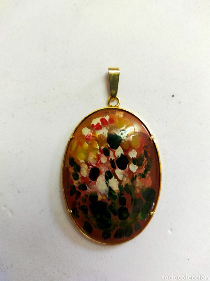 Gioielleria: COLGANTE EN METAL, PINTADO A MANO